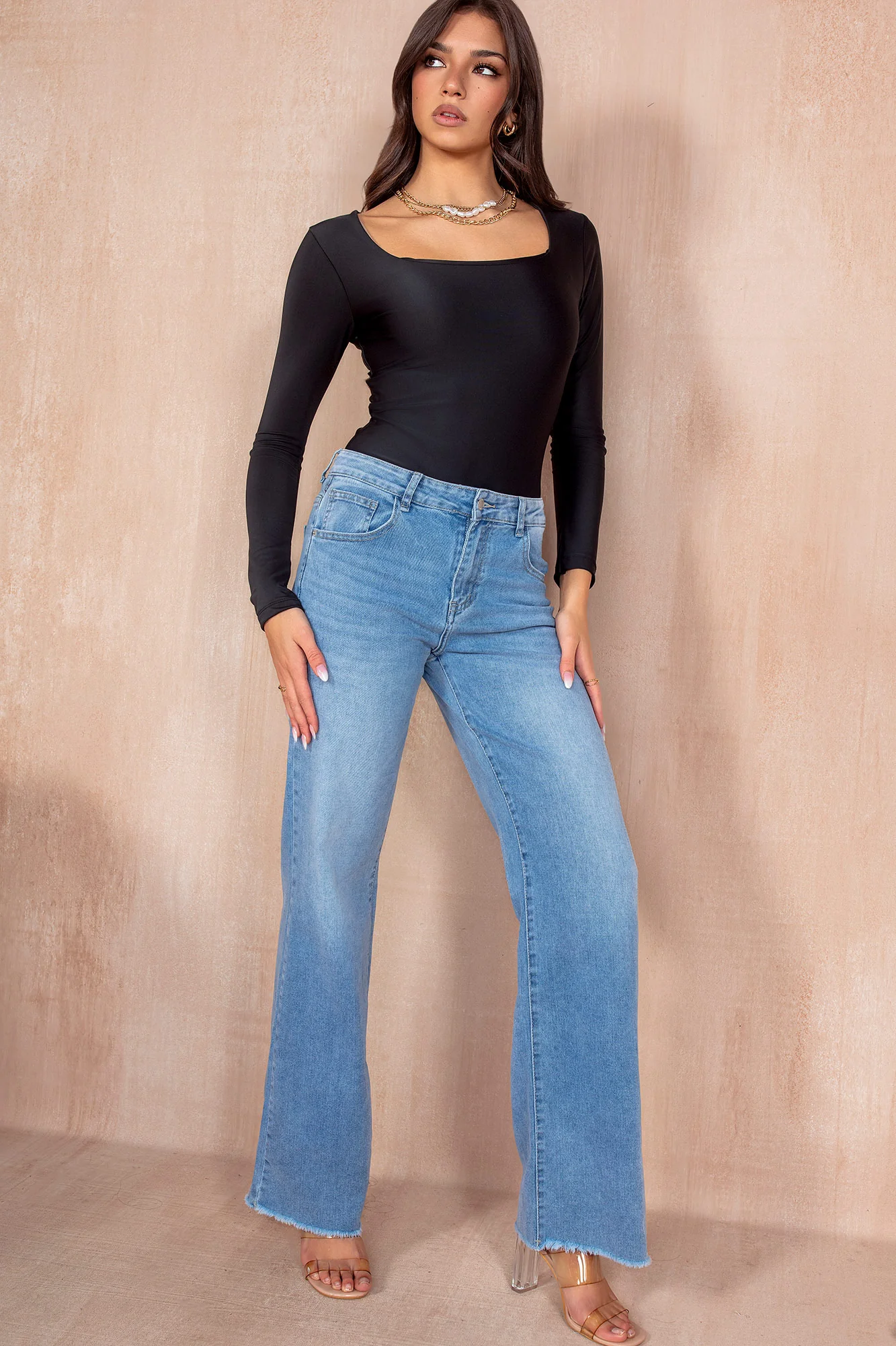 Josephine Black Slinky Bodysuit - Enricherlife