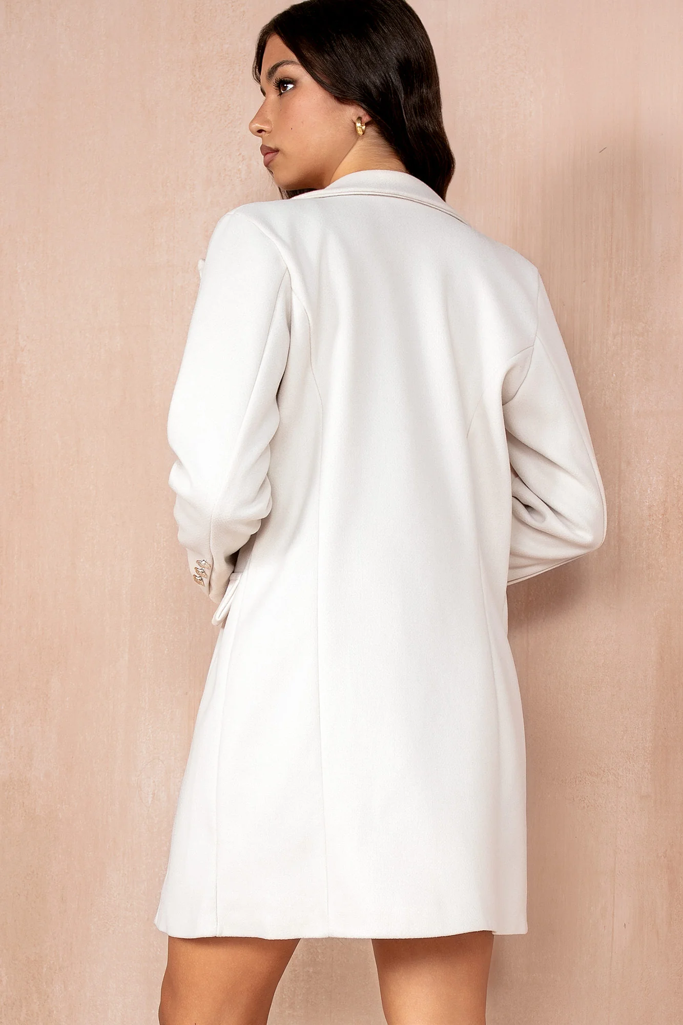 Julissa Cream Double Breasted Coat - Enricherlife