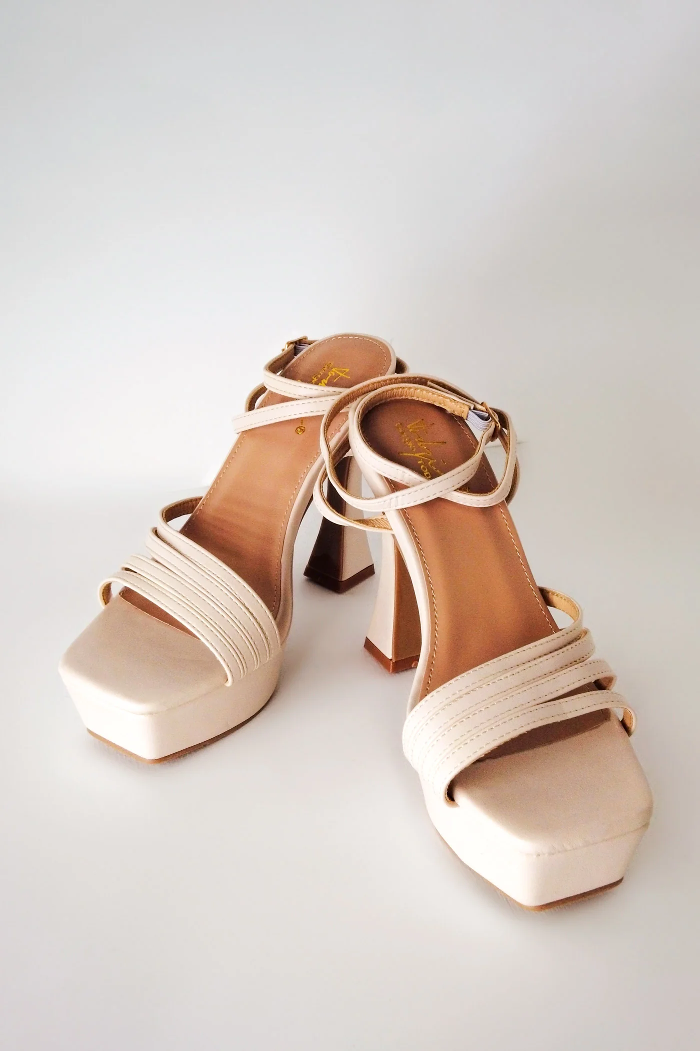 Emilia Nude Strappy Platform Heels - Enricherlife