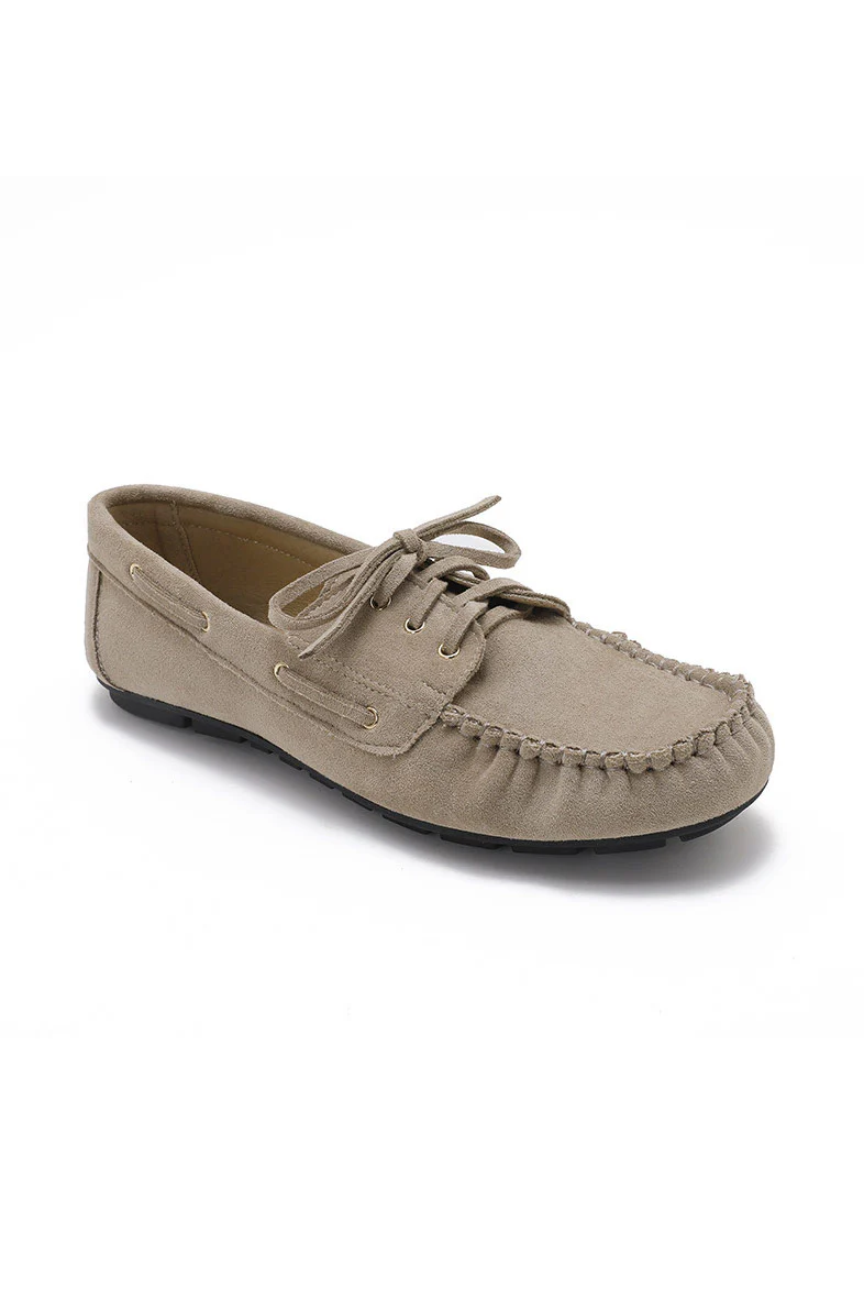 Brooke Stone Suedette Moccasins - Enricherlife