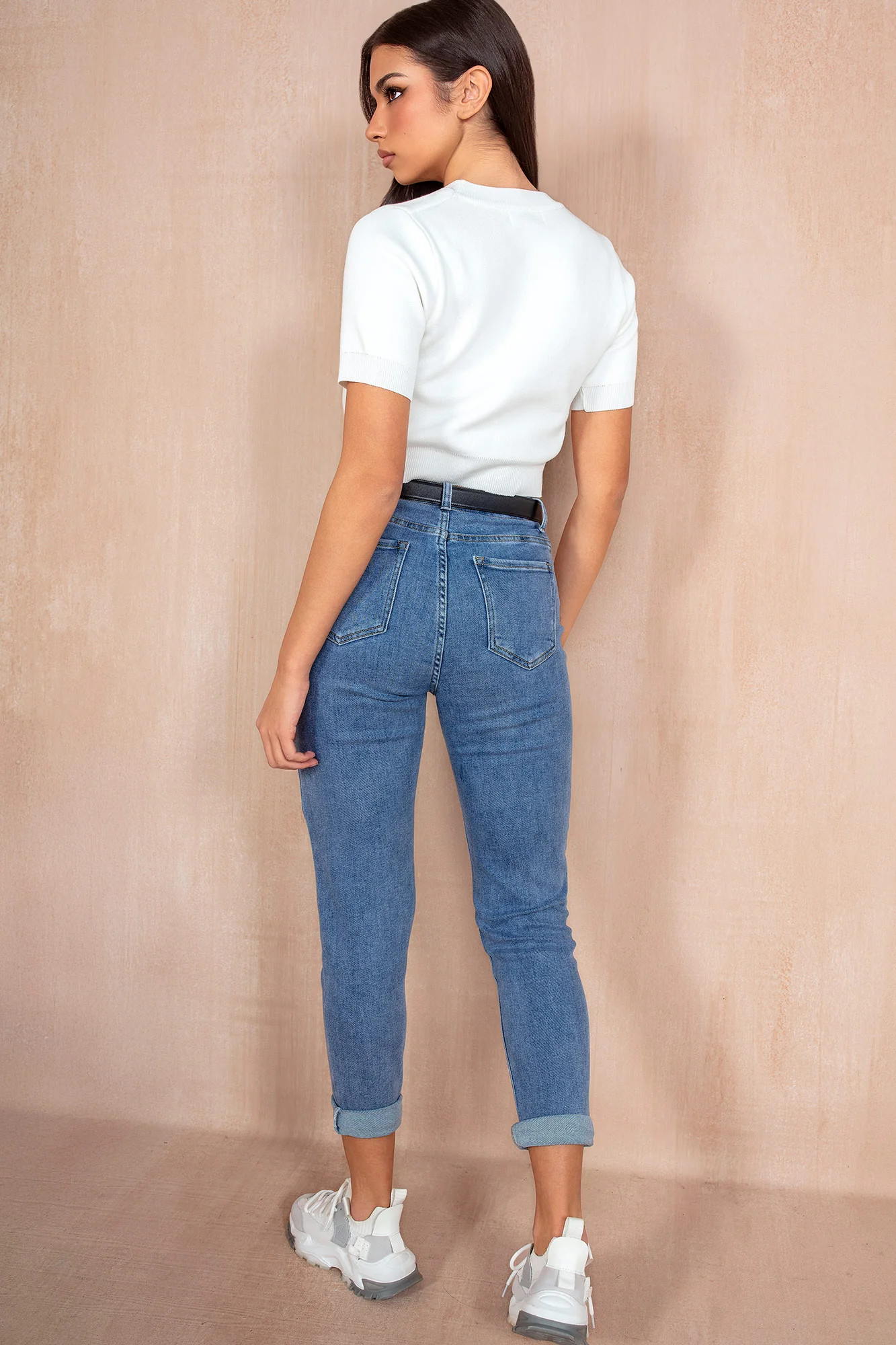 Ronnie Blue Denim Mom Jeans - Enricherlife