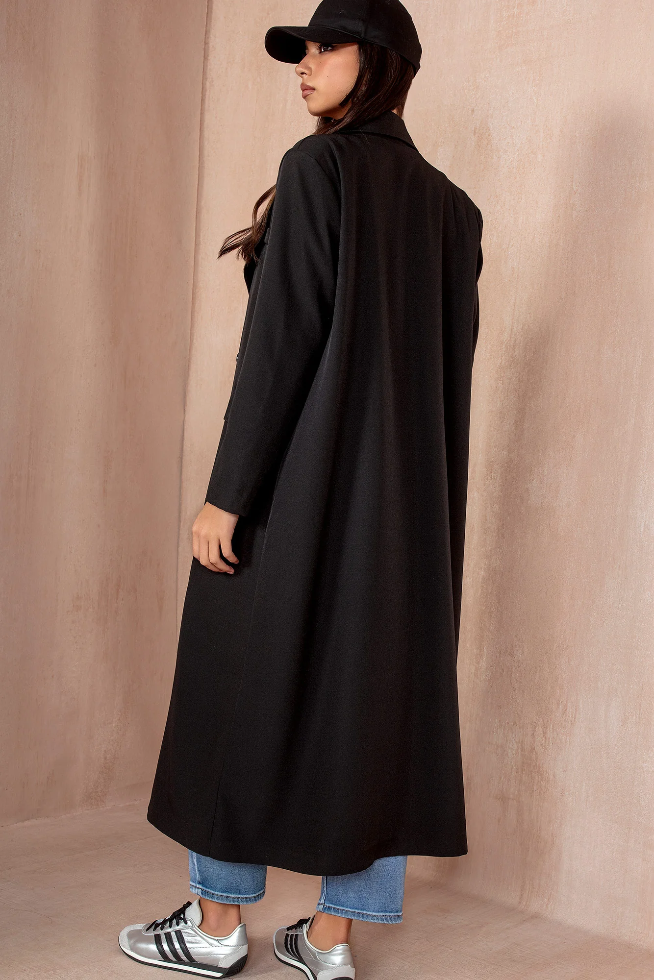 Florencia Black Double Breasted Coat - Enricherlife