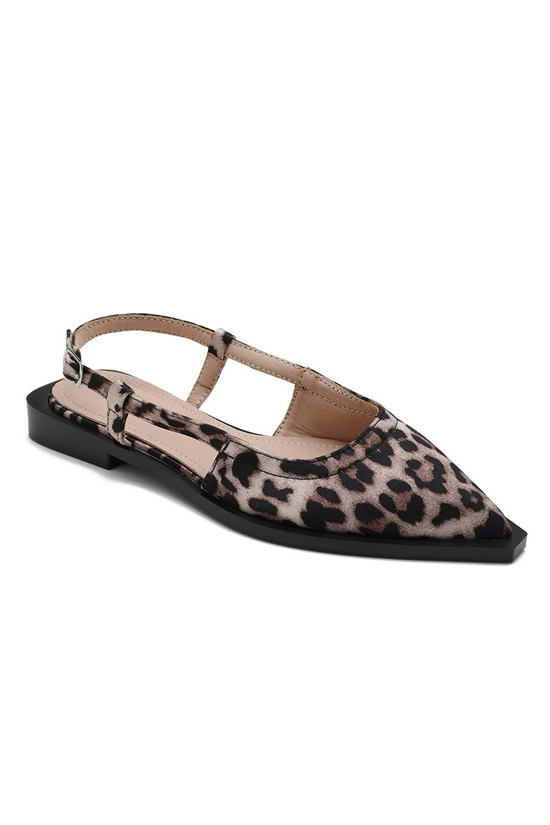 Mel Leopard Print Slingback Shoe - Enricherlife