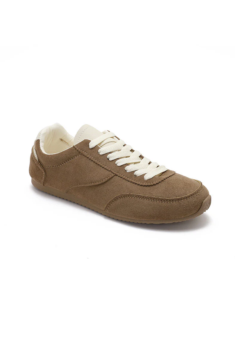 Cazz Camel Suedette Trainers - Enricherlife