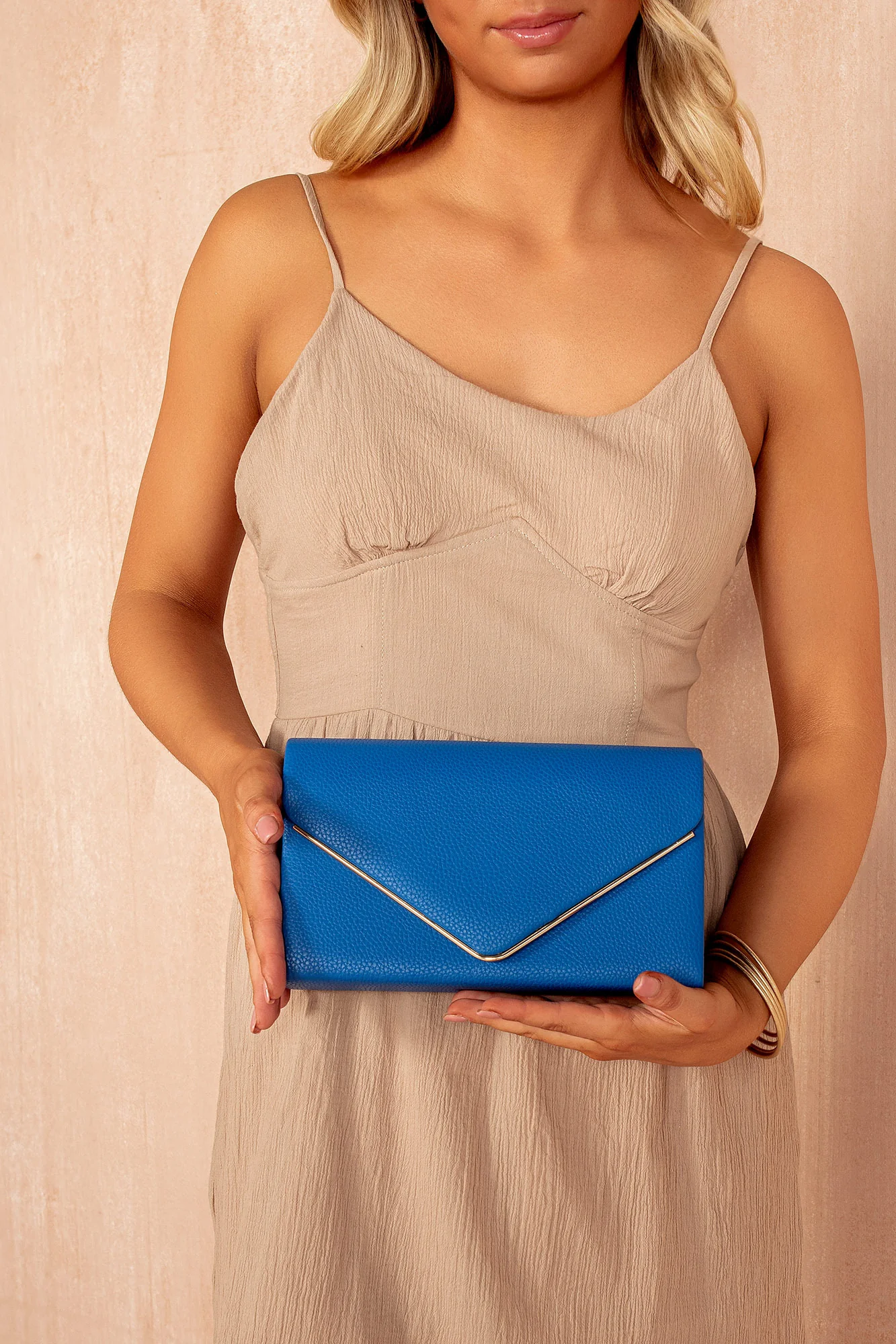 Pollie Royal Blue PU Detachable Chain Bag - Enricherlife