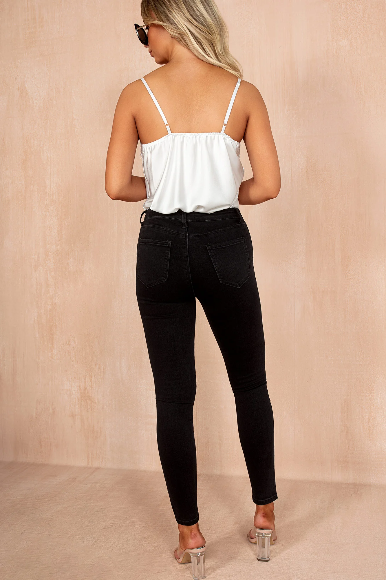 Novalee Black Denim Skinny Jeans - Enricherlife