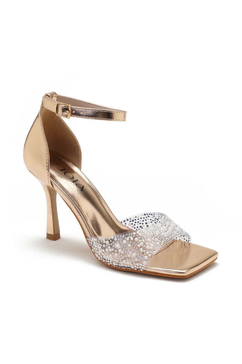 Cora Rose Gold Pearl Heels - Enricherlife